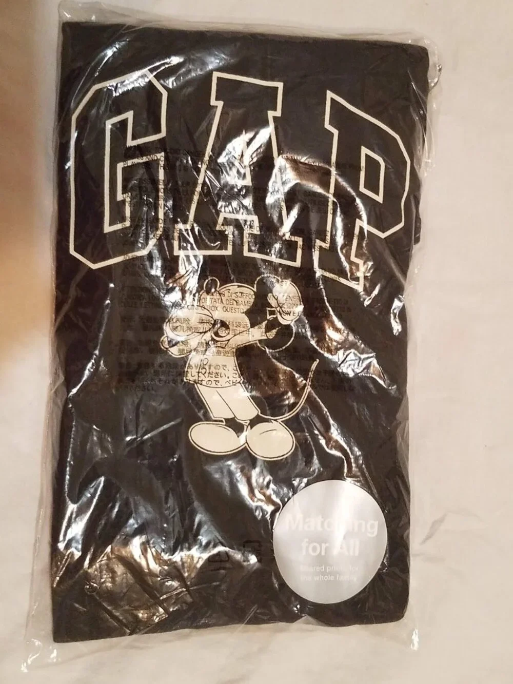 Gap Kids Disney Mickey Mouse Black White Organic Cotton Pajama Set Size 8 NEW